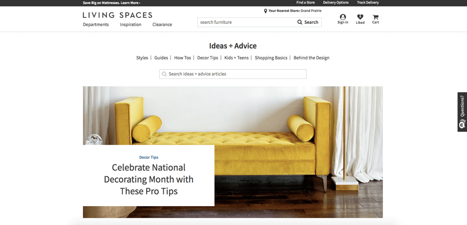 Living Space Content Marketing