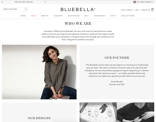 Bluebella Website