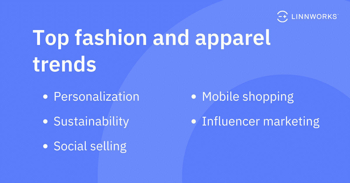 Top fashion and apparel trends.