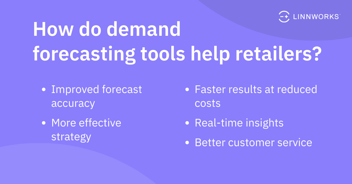 How do demand forecasting tools help retailers?
