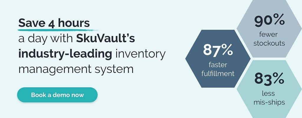 Time-saving inventory management stats banner