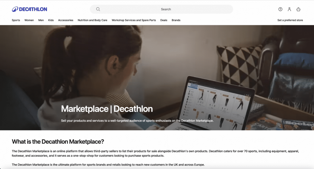 decathlon marketplace screenshot