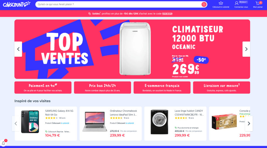 cdiscount screenshot