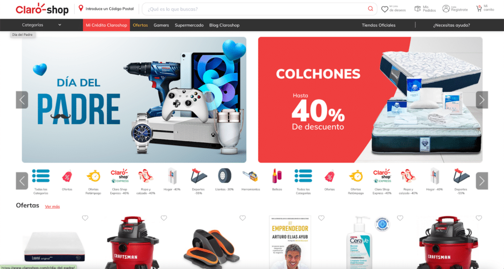 claroshop screenshot