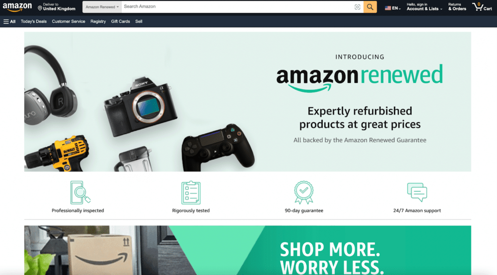 amazon renewed screenshot