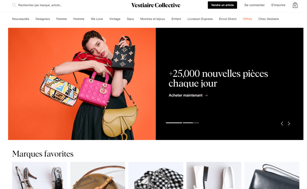 vestiaire collective fr screenshot